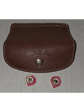 Longchamp Le Pliage Replacement Brown Leather Flap Closure